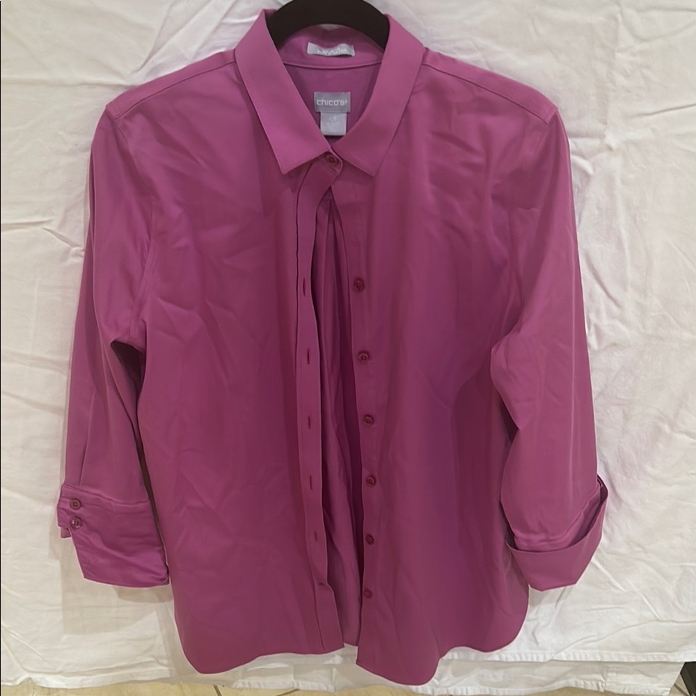 Chico's Pink Button-Up Men's Shirt